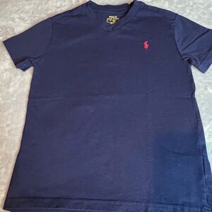 Polo by Ralph Lauren Dark Blue Tee with Red Logo